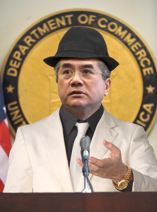 Commerce Secretary Gary Locke refused to tell reporters where he got that tie.